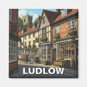 Ludlow England Travel Magnet