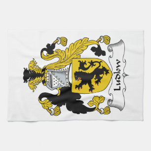 Ludlow Familienwappen Geschirrtuch