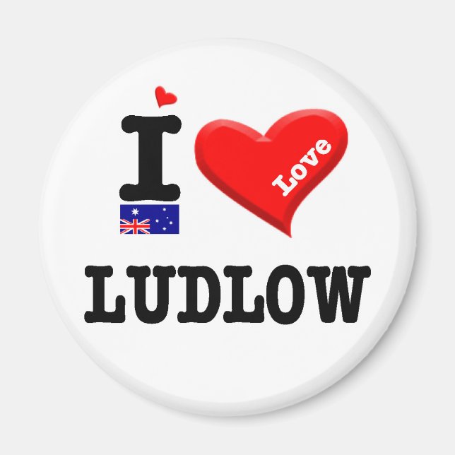LUDLOW - I-Liebe Magnet (Vorne)