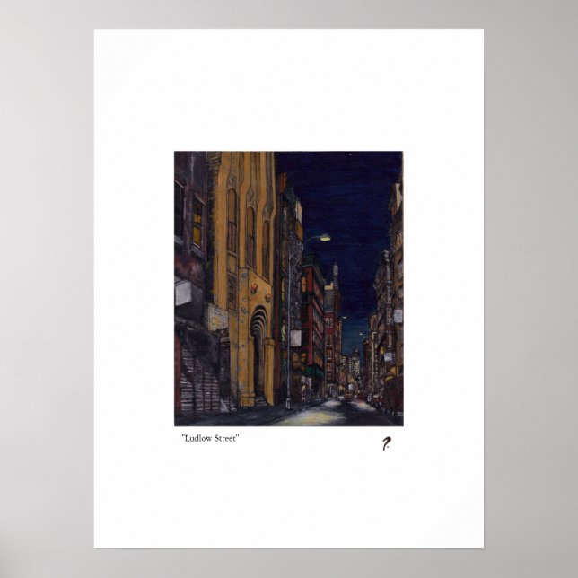 "Ludlow Street", limitierte Auflage, Druck (50) Poster (Vorne)