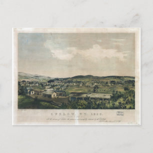 Ludlow Vermont from South Hill (1859) Postkarte