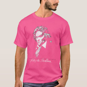 Ludwig Beethoven Porträt mit Unterschrift T-Shirt