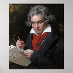 Ludwig Beethoven Symphony Classic Music Composer Poster
