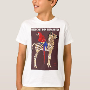 Ludwig-Besuch 1912 das ZooZebramacaw-Plakat T-Shirt