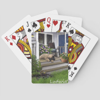 Ludwig die Leonberger Welpen-Spielkarte Spielkarten