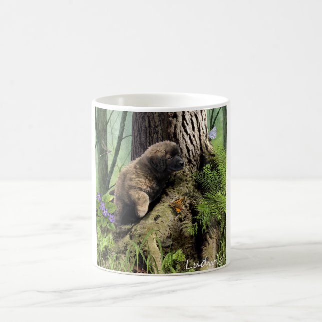 Ludwig die Leonberger Welpen-Tassen Kaffeetasse (Mittel)
