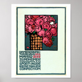 LUDWIG HOHLWEIN VINTAGE WERBUNG POSTER 1909