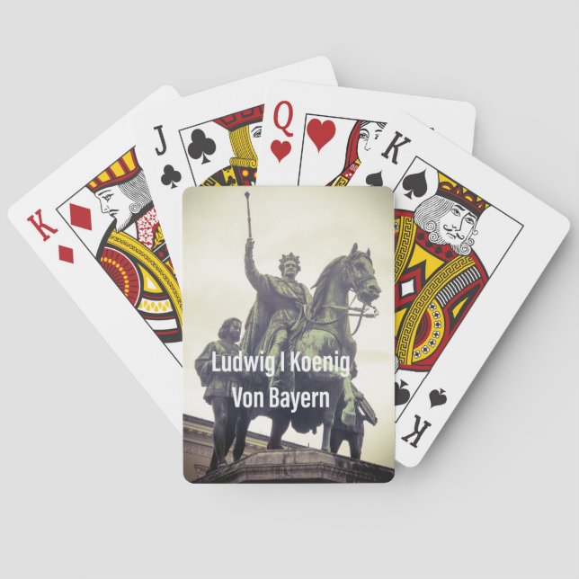Ludwig I Koenig Von Bayern Spielkarten (Rückseite)