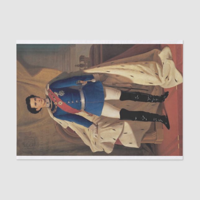 Ludwig II Tissue Paper Decoupage Seidenpapier (Vorderseite)