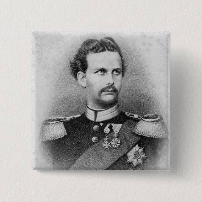 Ludwig II von Bayern Button (Vorderseite)