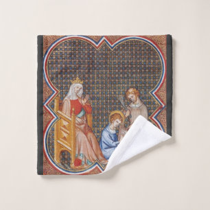 Ludwig IX. von Frankreich Patron der Könige Kunst Waschlappen