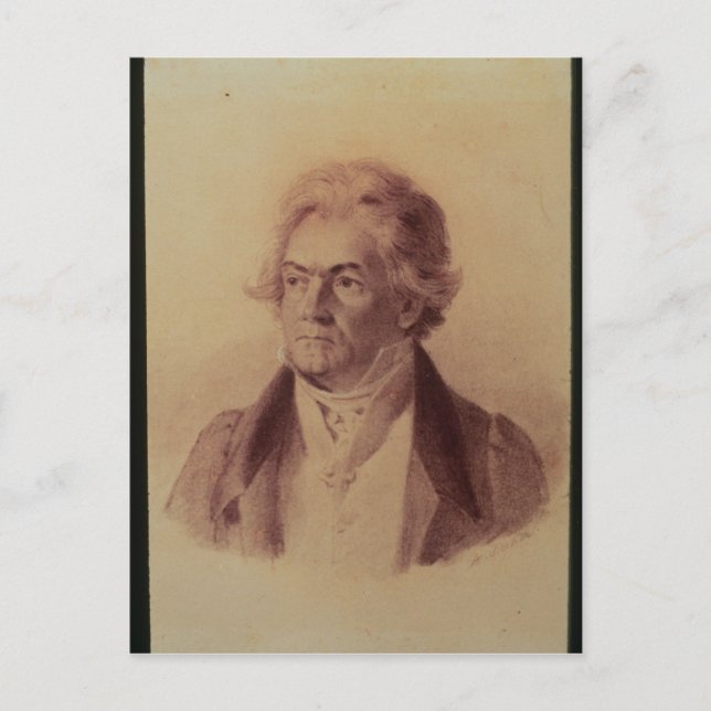 Ludwig van Beethoven, 1824 Postkarte (Vorderseite)