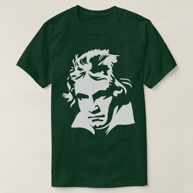 Ludwig van Beethoven 5. Sinfonie Klassische Musik T-Shirt (Design vorne)