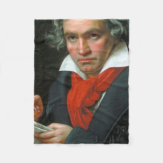 Ludwig Van Beethoven Fleecedecke (Vorderseite)