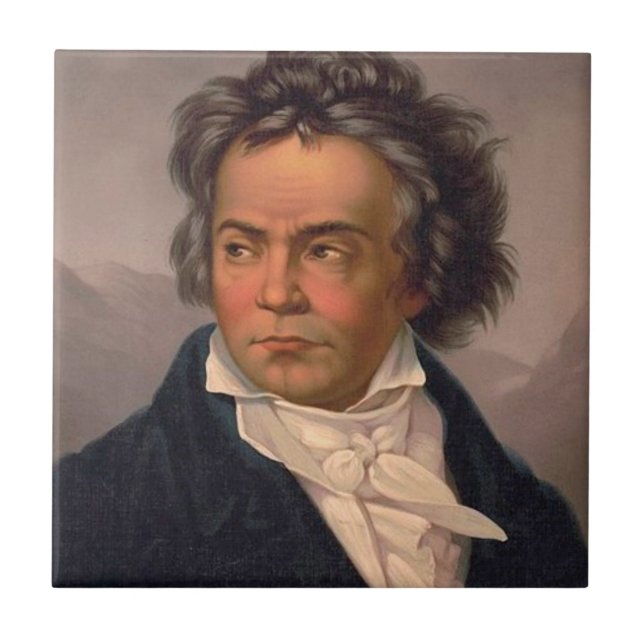 Ludwig Van Beethoven Fliese (Vorderseite)