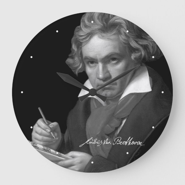 Ludwig van Beethoven Große Wanduhr (Vorderseite)