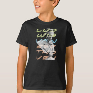 Ludwig van Beethoven im neontypografischen Design T-Shirt