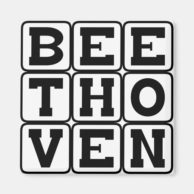 Ludwig Van Beethoven, Komponist Magnet (Vorne)
