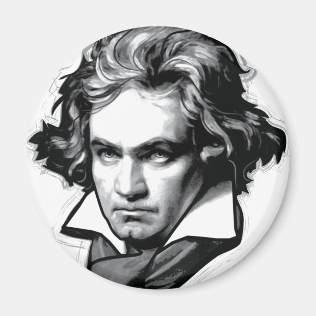 Ludwig van Beethoven Magnet (Vorne)