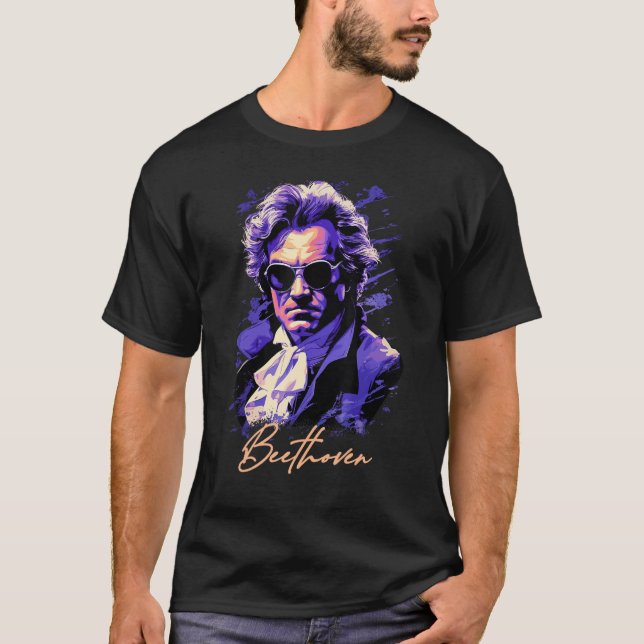 Ludwig van Beethoven Piano Musician Symphony Compo T-Shirt (Vorderseite)