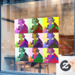 Ludwig Van Beethoven Pop Art Fensteraufkleber<br><div class="desc">Beethoven (1770-1827) war ein klassischer und romantischer Komponist und Pianist</div>