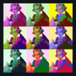 Ludwig Van Beethoven Pop Art Fotodruck<br><div class="desc">Beethoven (1770-1827) war ein klassischer und romantischer Komponist und Pianist</div>