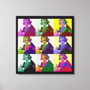 Ludwig Van Beethoven Pop Art Leinwanddruck