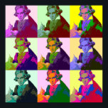 Ludwig Van Beethoven Pop Art Poster<br><div class="desc">Beethoven (1770-1827) war ein klassischer und romantischer Komponist und Pianist</div>