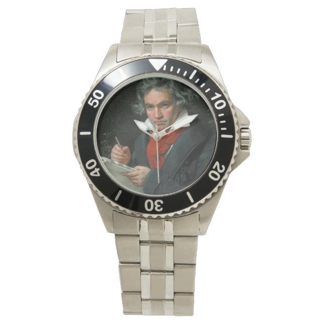 Ludwig van Beethoven Portrait Armbanduhr (Vorderseite)