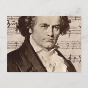 Ludwig Van Beethoven Portrait Classical Music Postkarte