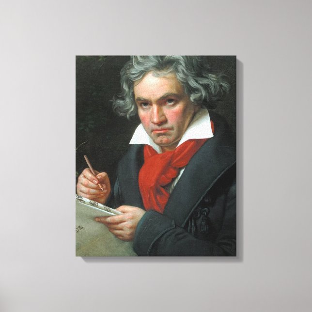 Ludwig van Beethoven Portrait Leinwanddruck (Vorderseite)