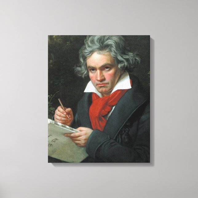 Ludwig van Beethoven Portrait Leinwanddruck (Vorderseite)