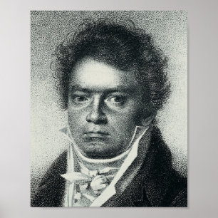Ludwig Van Beethoven Portrait Poster