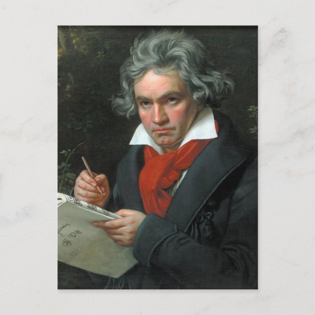Ludwig van Beethoven Portrait Postkarte (Vorderseite)