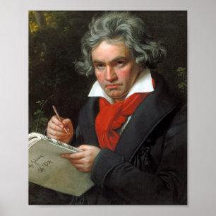 Ludwig van Beethoven-Porträt Poster
