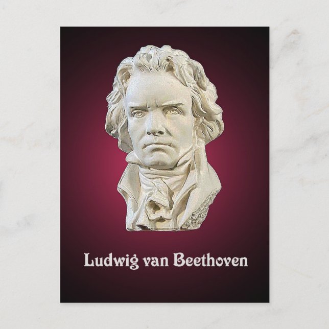 Ludwig van Beethoven Postcard Postkarte (Vorderseite)