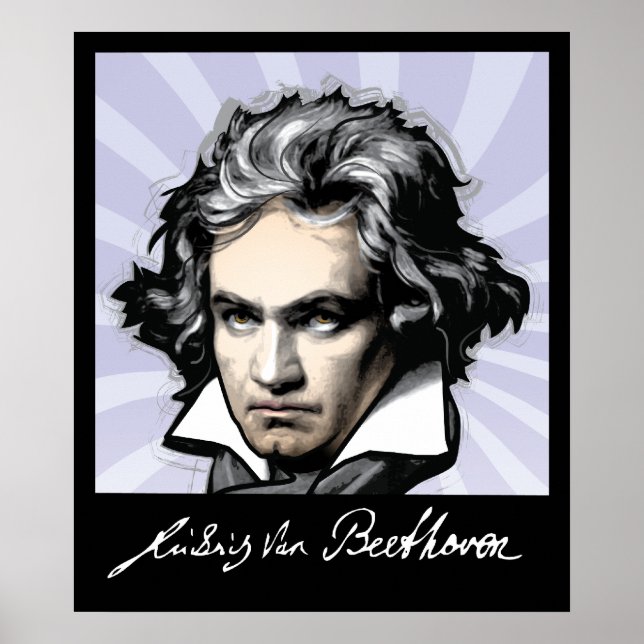 Ludwig van Beethoven Poster (Vorne)
