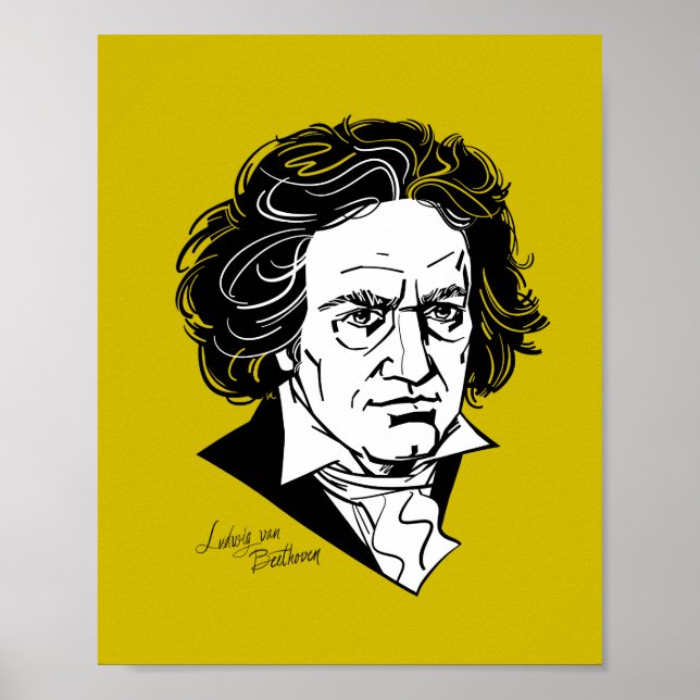 Ludwig van Beethoven Poster (Vorne)