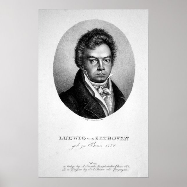 Ludwig van Beethoven Poster (Vorne)