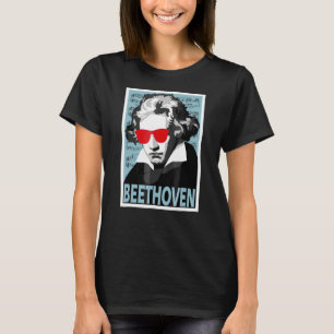 Ludwig Van Beethoven Poster Style Grafik T-Shirt