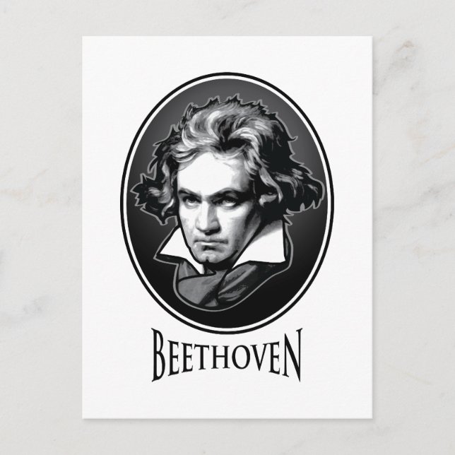 Ludwig van Beethoven Postkarte (Vorderseite)