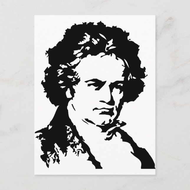 Ludwig van Beethoven Postkarte (Vorderseite)