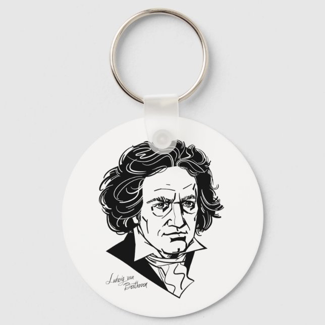 Ludwig van Beethoven Schlüsselanhänger (Vorderseite)