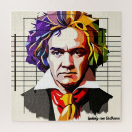 Ludwig van Beethoven Vibrant Unique Puzzle