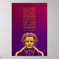 Ludwig van Beethoven Zitat: Nicht nur üben