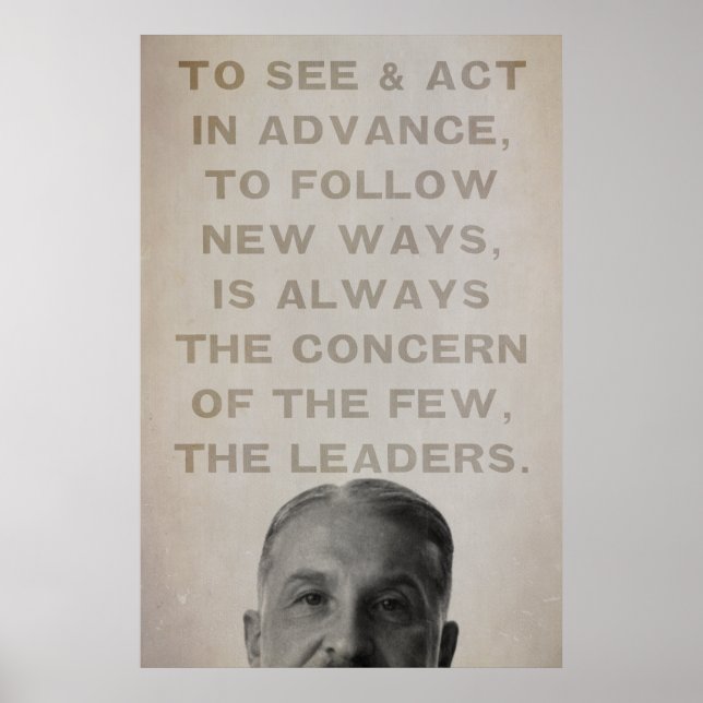 Ludwig von Mises Leaders Print Poster (Vorne)
