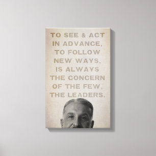 Ludwig von Mises Leaders Stretched Canvas Print Leinwanddruck