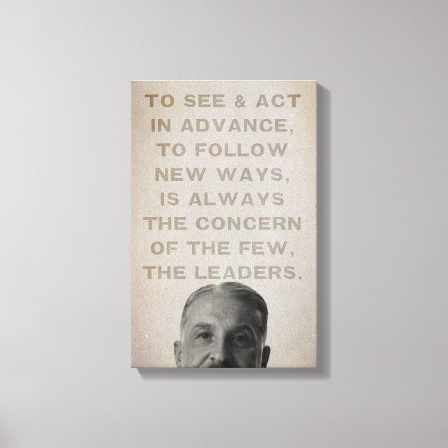 Ludwig von Mises Leaders Stretched Canvas Print Leinwanddruck (Vorderseite)