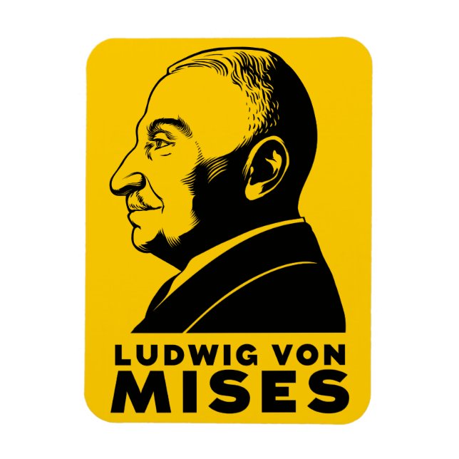 Ludwig von Mises Premium Flexi Magnet (Vertikal)
