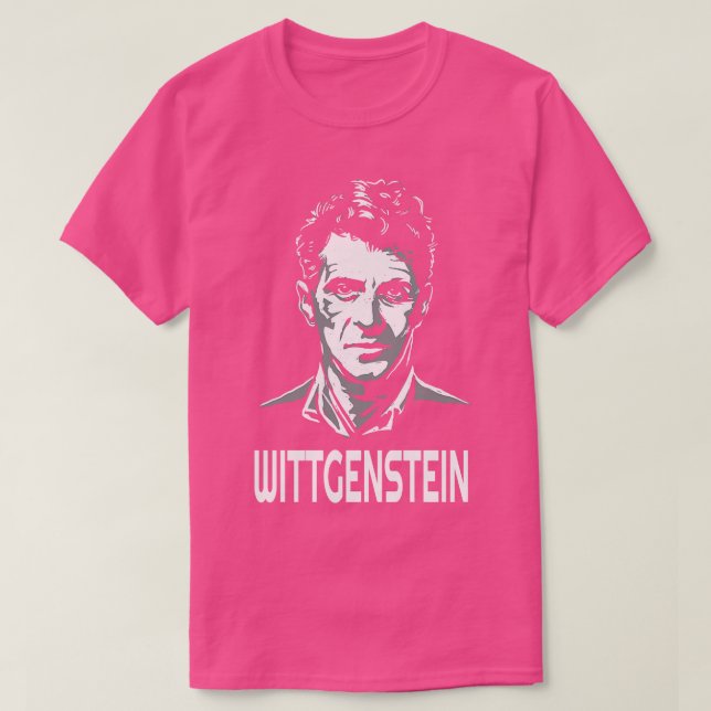 Ludwig Wittgenstein Österreichischer Philosoph T-Shirt (Design vorne)